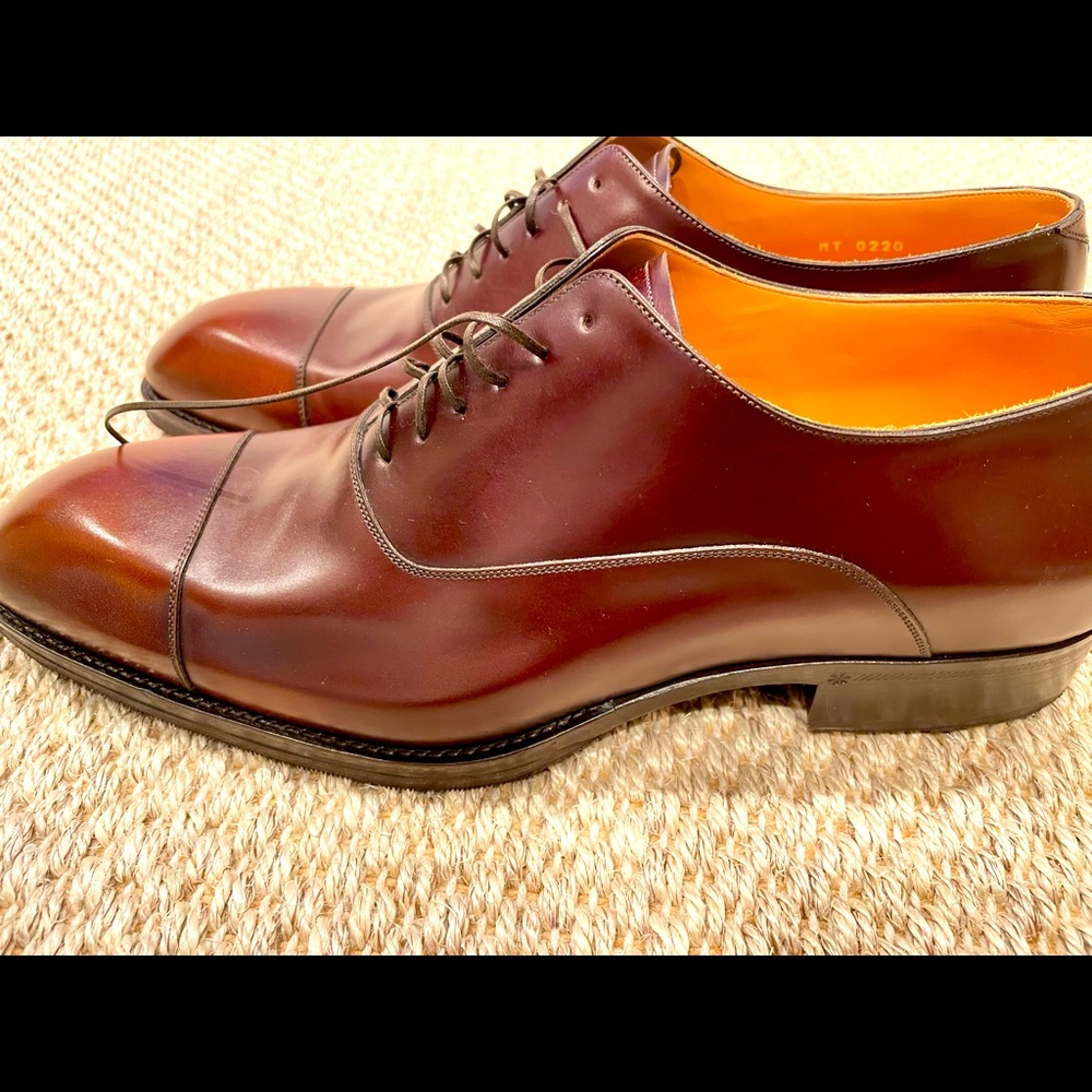 BRAND NEW! Louis Vuitton men’s brown Size 9 calfskin leather shoes.